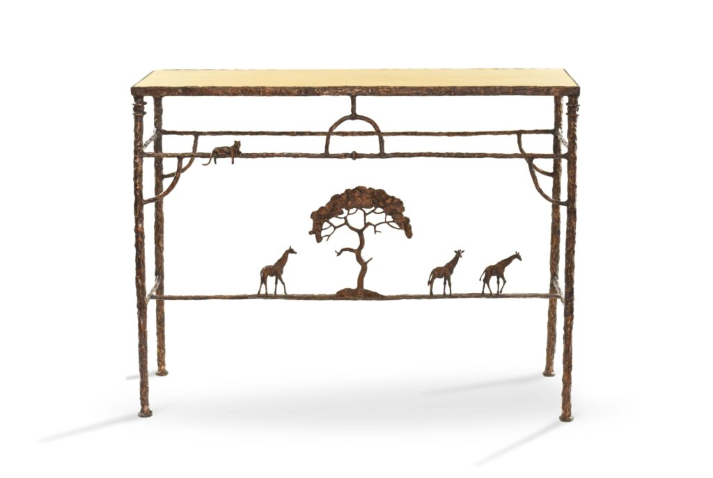 Beneath the Acacia - Bronze Sculptura Table - Heinrich Filter